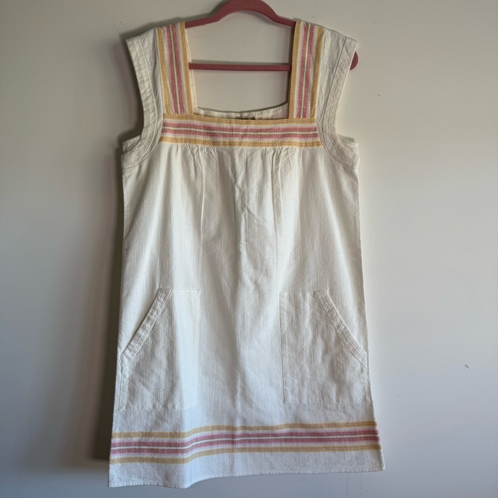 Faherty Hailee Organic Cotton Jacquard Minidress size Medium